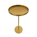 Mesa alta redonda de metal dorado 51x100cm Doha Promoción