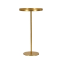 Mesa alta redonda de metal dorado 51x100cm Doha Oferta