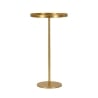 Mesa alta redonda de metal dorado 51x100cm Doha Oferta