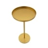 Mesa alta de metal dorado diseño moderno 41x80cm Doha Oferta