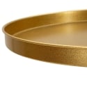 Mesa alta de metal dorado diseño moderno 41x80cm Doha Catálogo