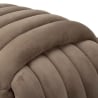 Puf diseño trenzado acolchado en terciopelo estilo moderno Softy 