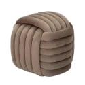 Puf diseño trenzado acolchado en terciopelo estilo moderno Softy 