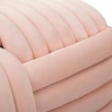 Puff banco diseño moderno trenzado en terciopelo 90x45x45 cm Softy 