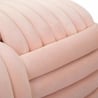 Puff banco diseño moderno trenzado en terciopelo 90x45x45 cm Softy 