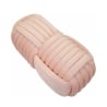 Puff banco diseño moderno trenzado en terciopelo 90x45x45 cm Softy 