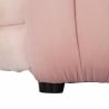 Puff banco diseño moderno trenzado en terciopelo 90x45x45 cm Softy 