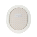 Marco para fotos ovalado en resina blanca 20x25 cm Ovally Oferta