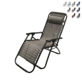 Silla tumbona de playa y jardín reclinable y plegable Rio Promoción