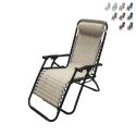 Silla tumbona de playa y jardín reclinable y plegable Rio Coste