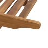Tumbona de jardín reclinable de madera de acacia con ruedas Bali Características