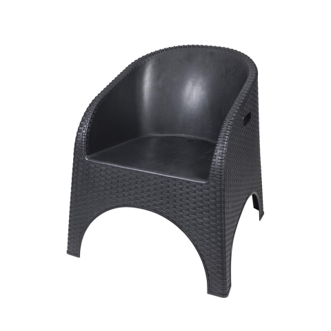 Sillón de exterior de plástico efecto ratán Pachà Promoción