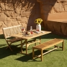 Banco plegable de 2 plazas de madera de acacia 104x61x90cm Bali Venta