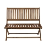 Banco plegable de 2 plazas de madera de acacia 104x61x90cm Bali Oferta