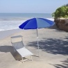 Sombrilla de playa de aluminio Ø2,20m 8 varillas con funda incluida Rimini Venta