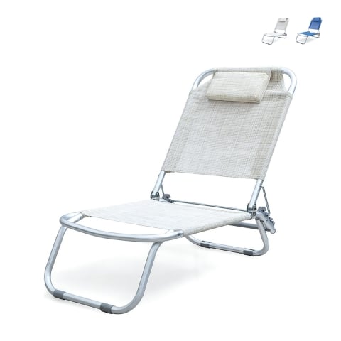 Silla de playa plegable con cojín de aluminio Grecia Promoción