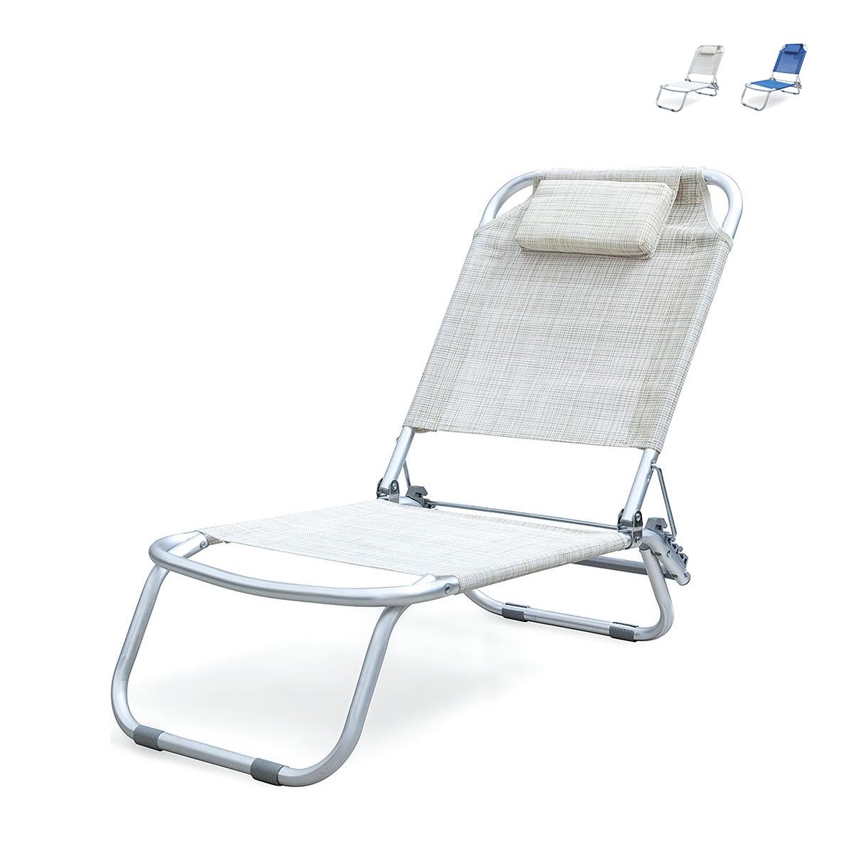 Silla de playa plegable con cojín de aluminio Grecia Promoción Silla de playa plegable con cojín de aluminio Grecia Promoción