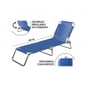 Tumbona de playa y jardín plegable con respaldo reclinable Viareggio Modelo