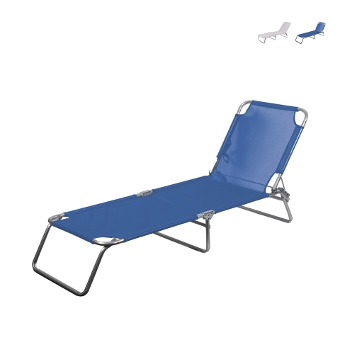 Tumbona de playa y jardín plegable con respaldo reclinable Viareggio Promoción