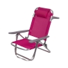 Sillón de playa con cojín y reposabrazos de aluminio Brasil Stock
