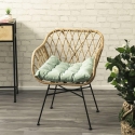 Cuscino sedia outdoor imbottito idrorepellente 50x45cm Omari Venta