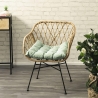 Cuscino sedia outdoor imbottito idrorepellente 50x45cm Omari Venta