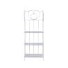 Scaffale 4 ripiani richiudibile in ferro 60,5x28xh.167cm bianco Ravun Oferta