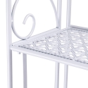 Estantería plegable de hierro con 4 estantes 60,5x28xh.167cm blanca Ravun Rebajas