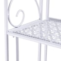Scaffale 4 ripiani richiudibile in ferro 60,5x28xh.167cm bianco Ravun Rebajas