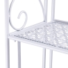Estantería plegable de hierro con 4 estantes 60,5x28xh.167cm blanca Ravun Rebajas