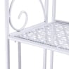 Scaffale 4 ripiani richiudibile in ferro 60,5x28xh.167cm bianco Ravun Rebajas