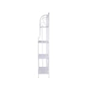 Scaffale 4 ripiani richiudibile in ferro 60,5x28xh.167cm bianco Ravun Descueto