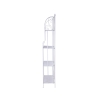 Estantería plegable de hierro con 4 estantes 60,5x28xh.167cm blanca Ravun Descueto