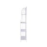 Scaffale 4 ripiani richiudibile in ferro 60,5x28xh.167cm bianco Ravun Descueto