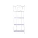 Scaffale 4 ripiani richiudibile in ferro 60,5x28xh.167cm bianco Ravun Catálogo