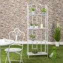 Scaffale 4 ripiani richiudibile in ferro 60,5x28xh.167cm bianco Ravun Venta