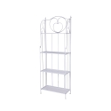 Estantería plegable de hierro con 4 estantes 60,5x28xh.167cm blanca Ravun Promoción
