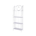 Scaffale 4 ripiani richiudibile in ferro 60,5x28xh.167cm bianco Ravun Promoción