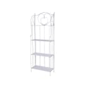 Scaffale 4 ripiani richiudibile in ferro 60,5x28xh.167cm bianco Ravun Promoción
