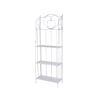 Scaffale 4 ripiani richiudibile in ferro 60,5x28xh.167cm bianco Ravun Promoción