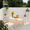 Angoliera 4 ripiani richiudibile in ferro 49x33xh.167cm bianco Alba Venta