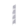 Angoliera 4 ripiani richiudibile in ferro 49x33xh.167cm bianco Alba Descueto