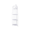 Angoliera 4 ripiani richiudibile in ferro 49x33xh.167cm bianco Alba Promoción