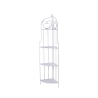 Angoliera 4 ripiani richiudibile in ferro 49x33xh.167cm bianco Alba Promoción