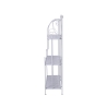 Scaffale 3 ripiani richiudibile in ferro 60,5x28xh.127cm bianco Karnel Rebajas