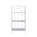 Scaffale 3 ripiani richiudibile in ferro 60,5x28xh.127cm bianco Karnel Descueto