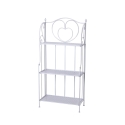 Scaffale 3 ripiani richiudibile in ferro 60,5x28xh.127cm bianco Karnel Promoción