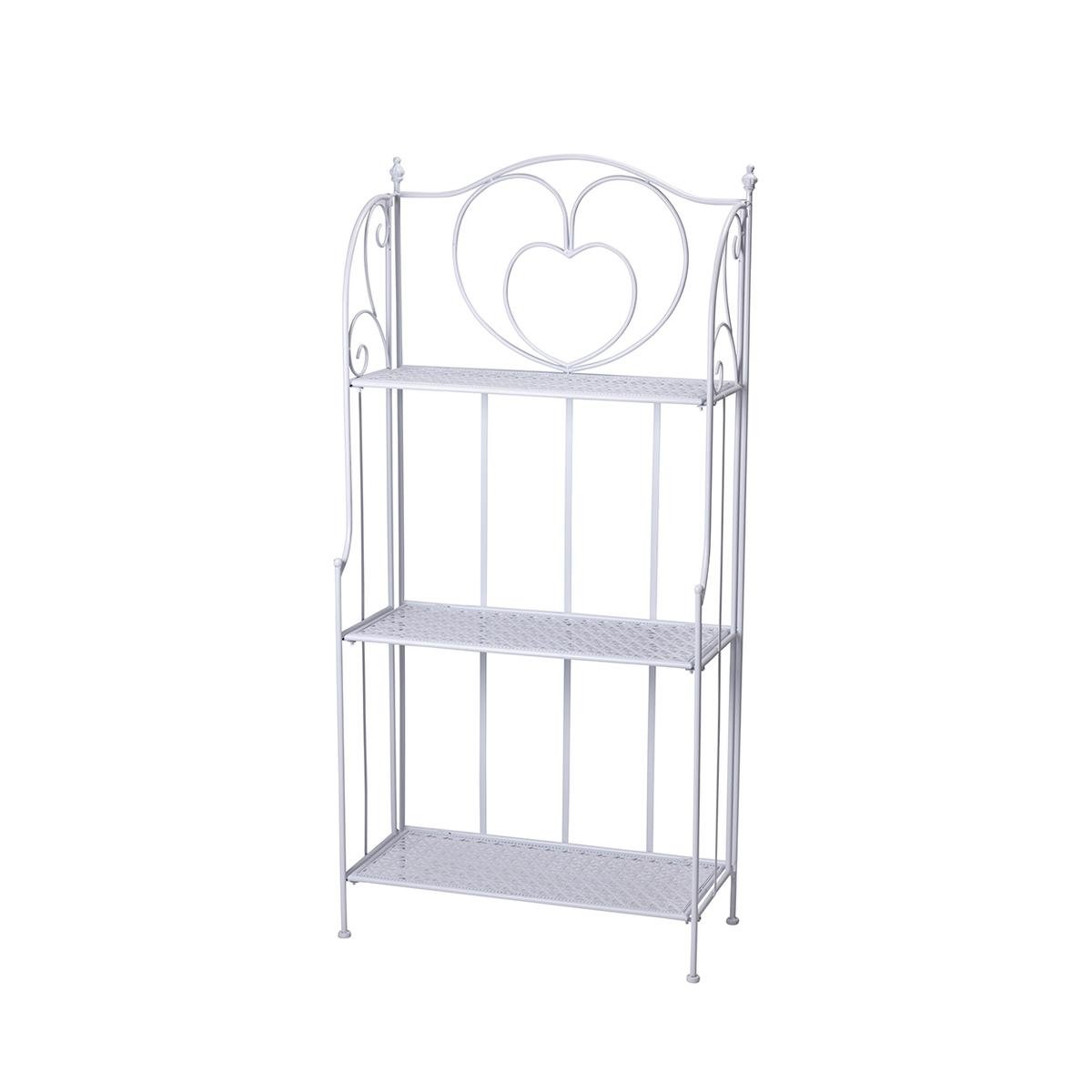 Scaffale 3 ripiani richiudibile in ferro 60,5x28xh.127cm bianco Karnel Promoción Scaffale 3 ripiani richiudibile in ferro 60,5x28xh.127cm bianco Karnel Promoción