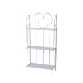 Scaffale 3 ripiani richiudibile in ferro 60,5x28xh.127cm bianco Karnel Promoción