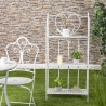 Scaffale 3 ripiani richiudibile in ferro 60,5x28xh.127cm bianco Karnel Venta